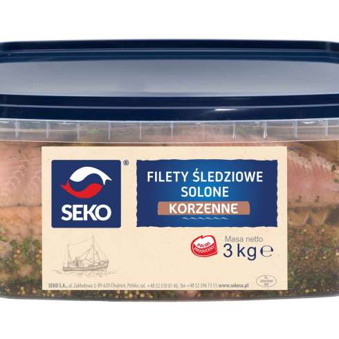 Filet śledziowe solone w zal.korzennej 2,5/3kg